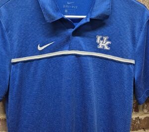 Kentucky wildcats men's small polo nike dri-fit Blue